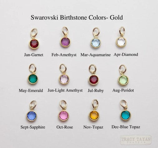 Kids Necklace  , 14k Gold Fill Birthstone  , Baby Necklace  , Kids Baptism Necklace