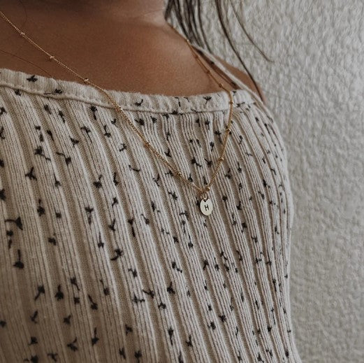 Kids Necklace Initial necklace in 14k Gold Fill Kids Name Necklace