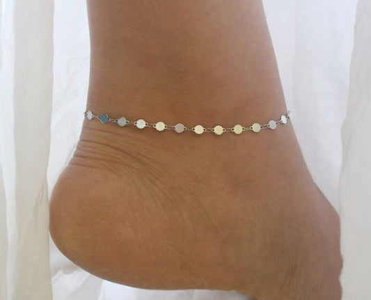 925 Sterling Silver Handmade Anklet