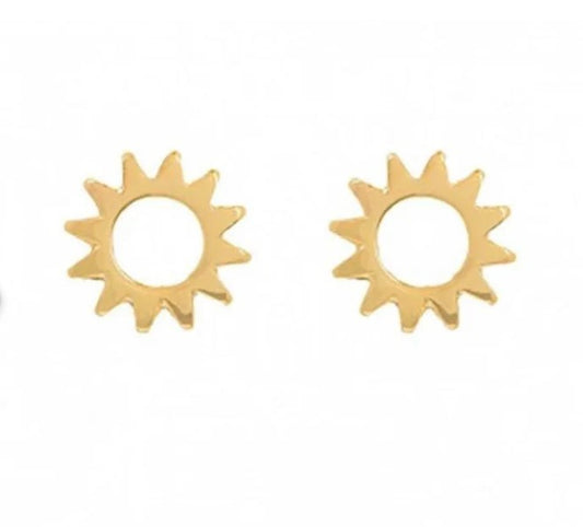 Sun stud earrings - Tiny Silver studs - Dainty earrings - Tiny studs - minimalist earrings