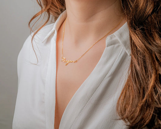 Dainty Name Necklace, Gold Name Necklace, Personalized Necklace