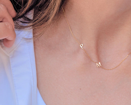 Minimalist Gold Initial Necklace – Perfect Gift for Mom or Bridesmaids