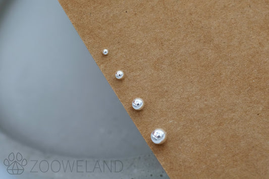 Ball Stud 925 Sterling Silver Earrings 2mm 3mm 4mm 5mm 6mm 7mm 8mm 9mm 10mm, Basic Stud Earrings, Minimalist, Gift Idea, Simple